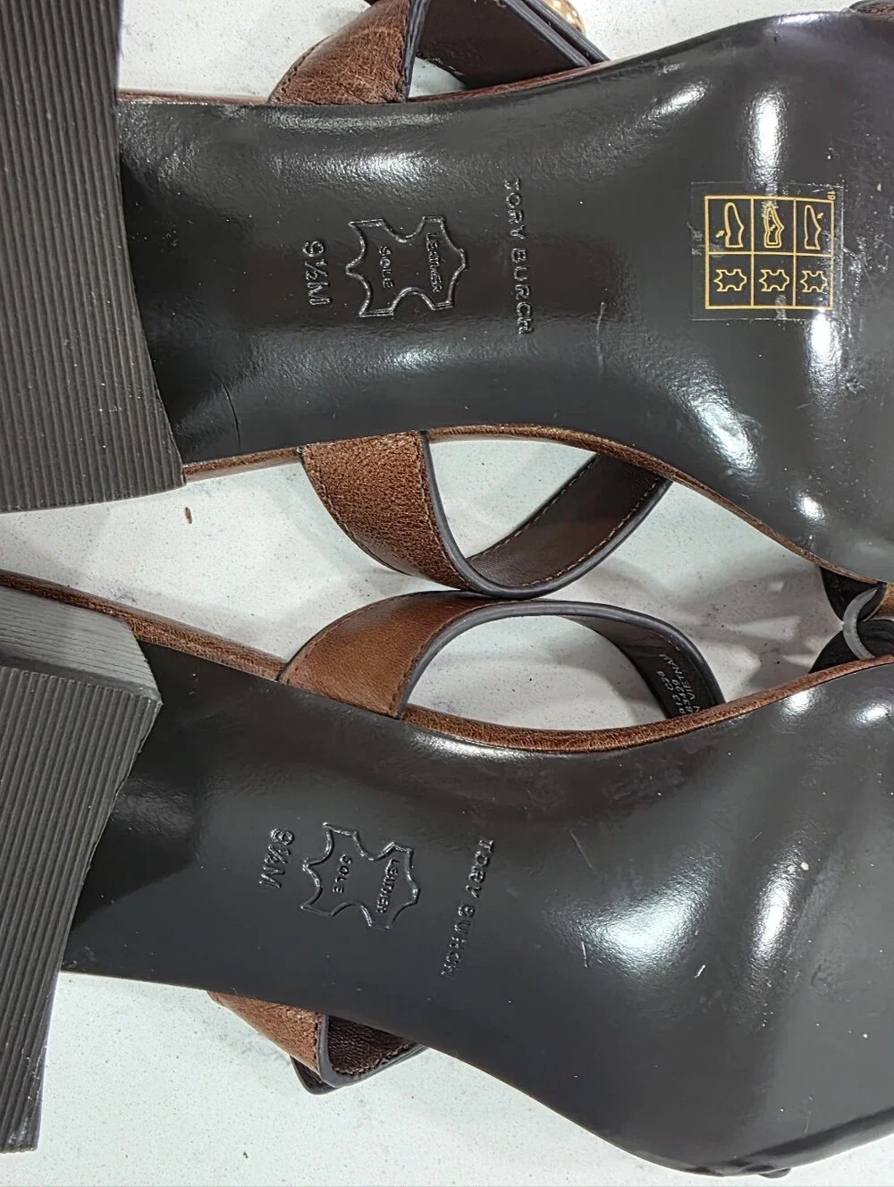 Tory Burch Romy City Sandal 55mm In Milk Chocolate Women SZ 9.5